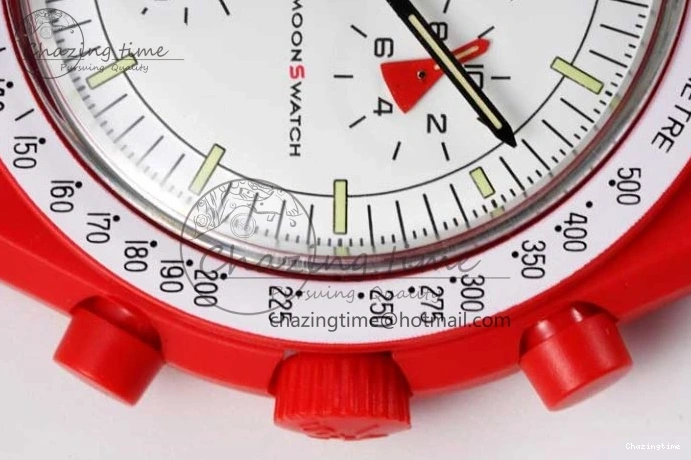 0705 Speedmaster Misson To Mars 1:1 Best Edition White Dial On Nylon Strap Quartz Bold 7862